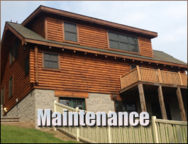  Partridge, Kentucky Log Home Maintenance
